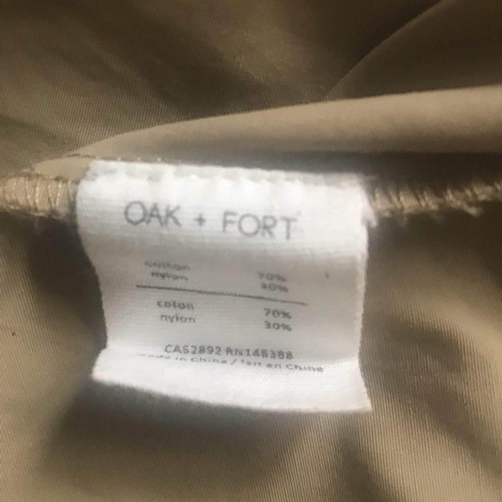 Oak & Fort Hooded Spring/Fall Jacket - Size Small - Picture 6 of 9